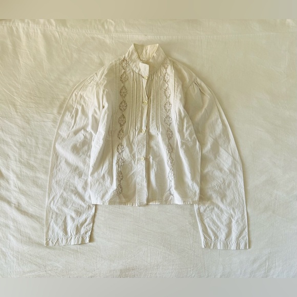 Vintage Cotton Shirt with Eyelet Details - Picture 3 of 8